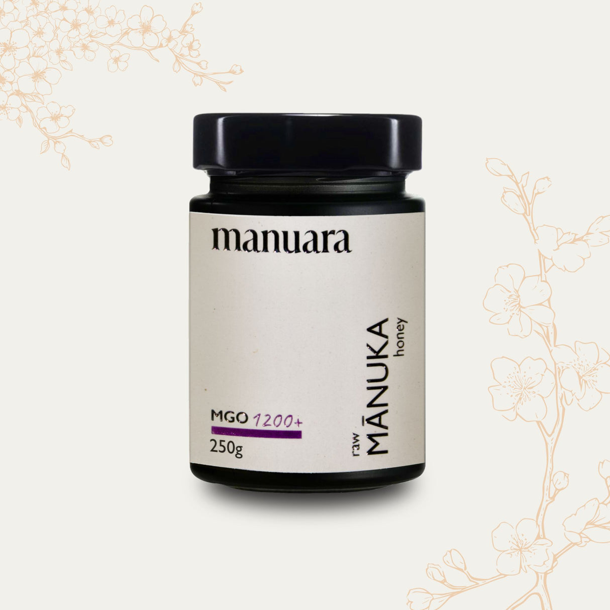 Premium Manuka-Honig MGO 1200+ im lichtundurchlässigen Glas